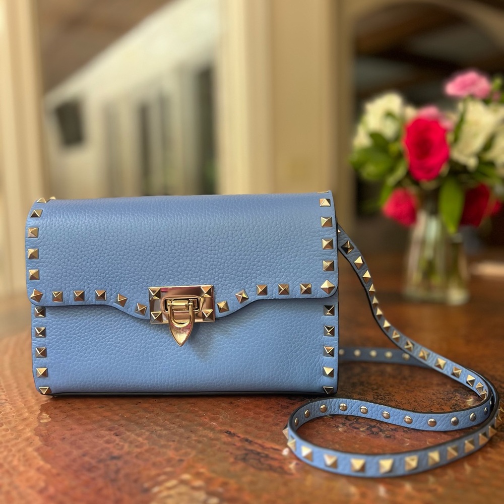 Valentino Rockstud Leather Crossbody Bag
